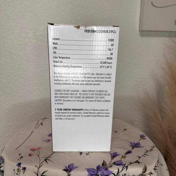 TCP LED 1000 Lumens 60 Watts Commercial Replacement Light Bulb - Picture 3 of 7